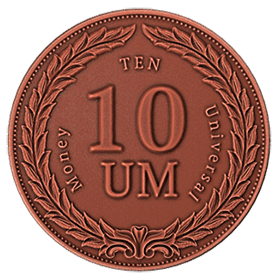 Монета Земли 10 UM