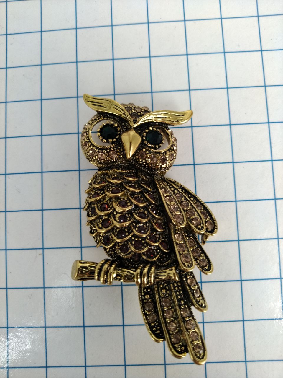 №a4010 Брошь Сова