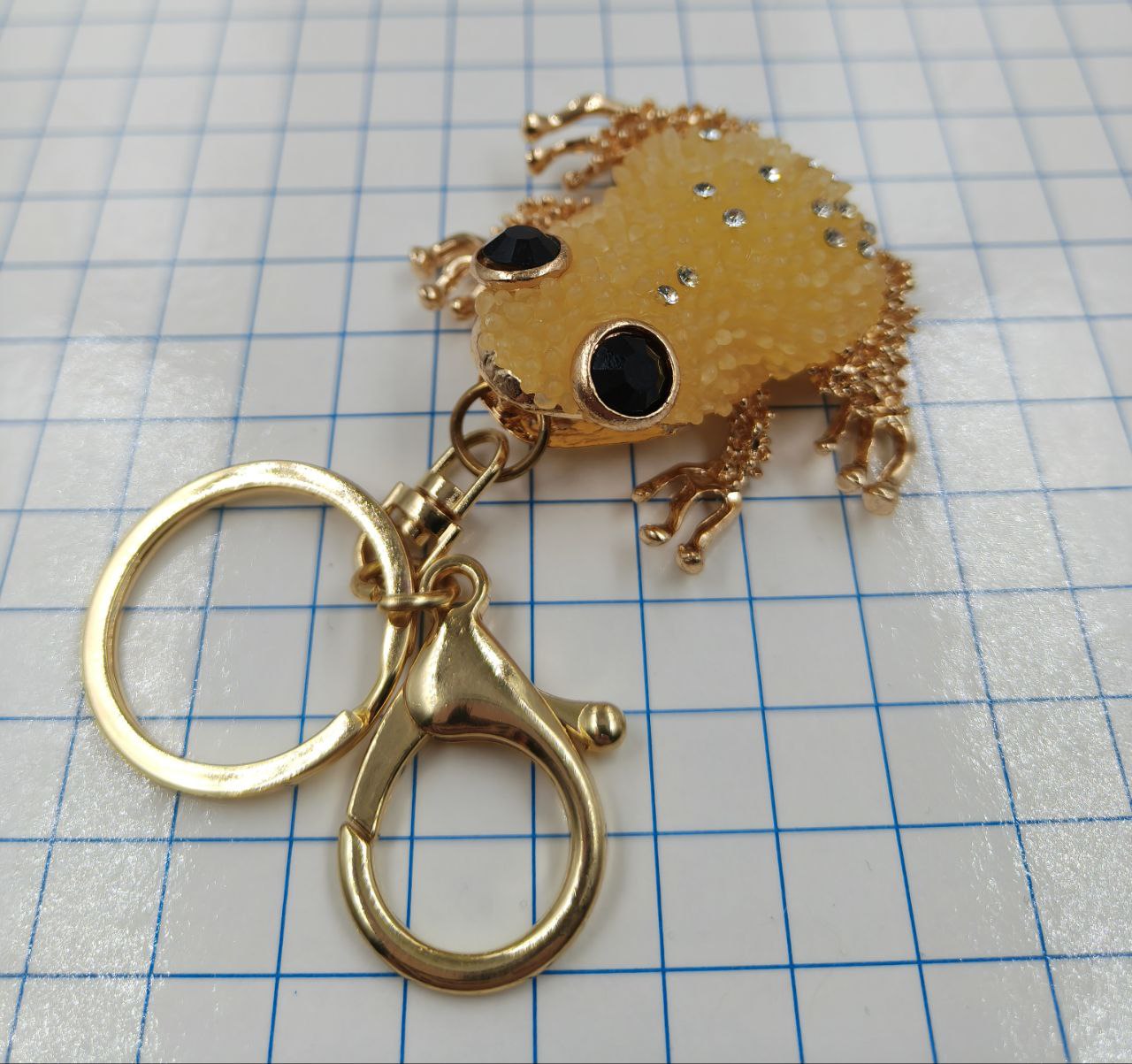 №a4058 Брелок Золотая Лягушка