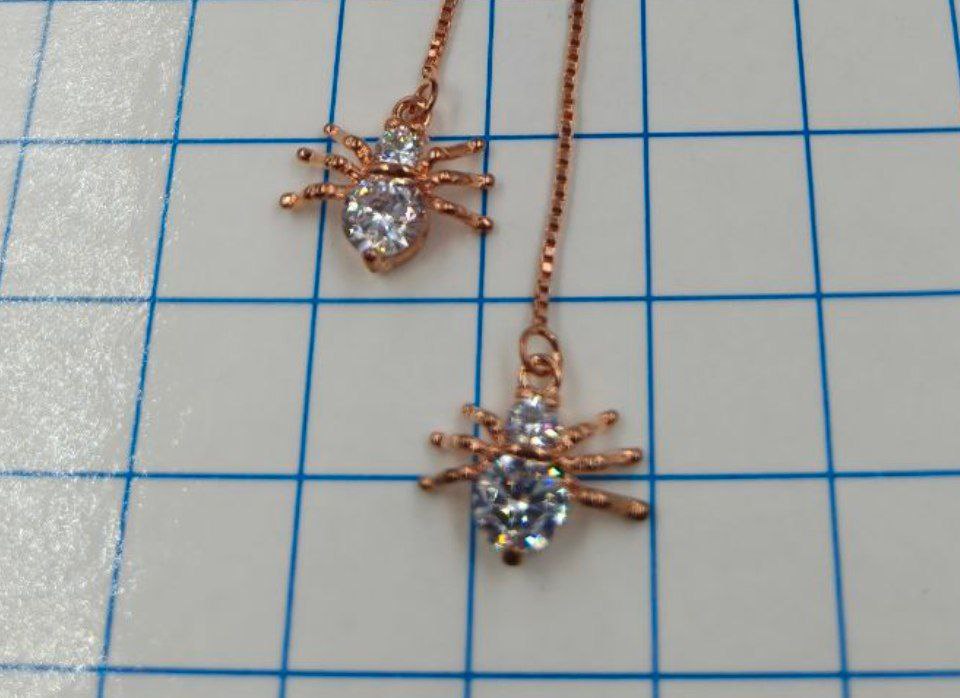 №a4044 Серьги Паучки