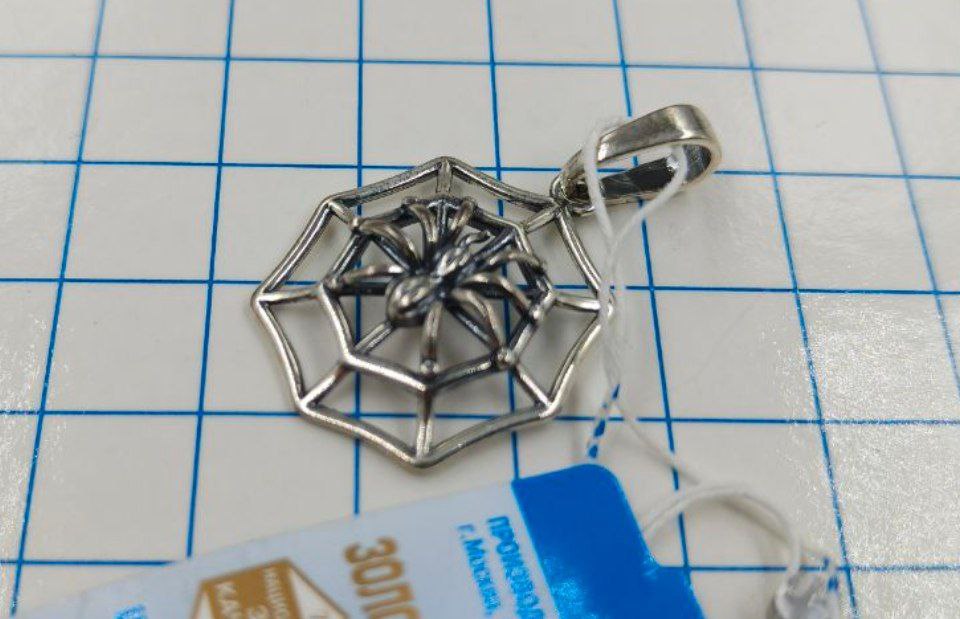 №a4050 Подвеска Паук серебро — изображение 2